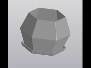 flowerpot geometric body 3D Print Model