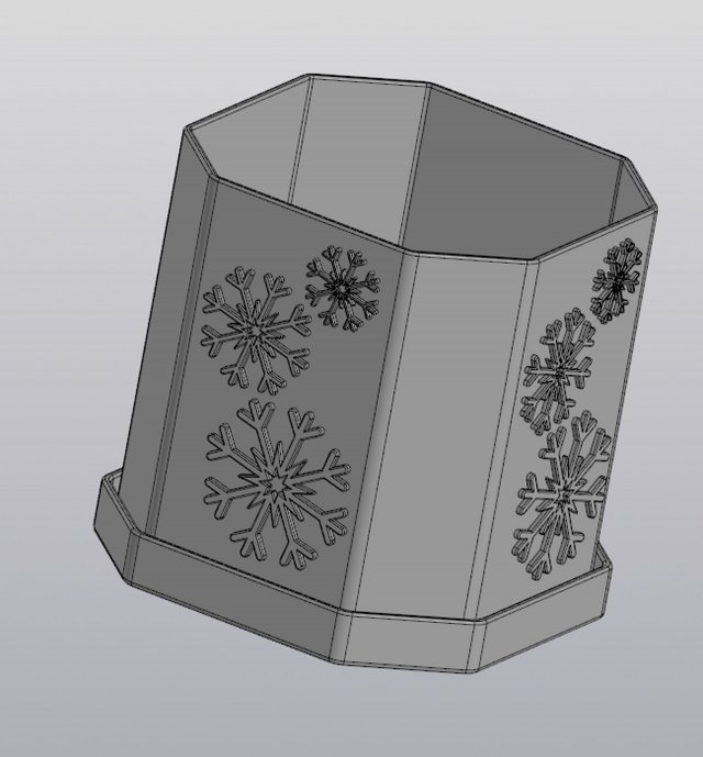 winter planter 3D Baskı Modeli .c4d .max .obj .3ds .fbx .stl .blend 