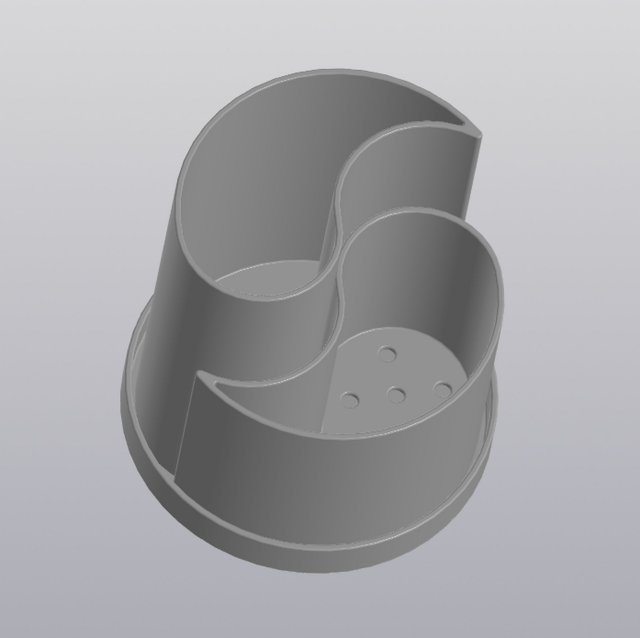 flowerpot yin yang 3D Baskı Modeli .c4d .max .obj .3ds .fbx .stl .blend 