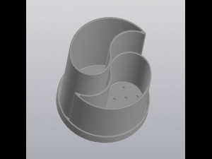flowerpot yin yang Modello di stampa 3D