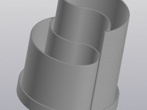 flowerpot yin yang 3D Baskı Modeli