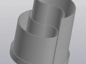 flowerpot yin yang 3D Print Model