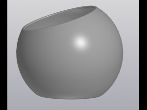 flowerpot truncated sphere 3D Baskı Modeli