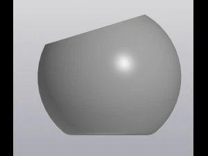 flowerpot truncated sphere 3D Print Model