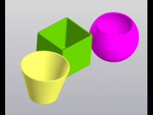 flowerpots geometric bodies 3D Print Model