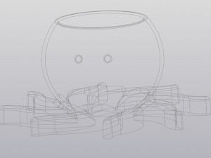 flowerpot octopus 3D Принт Модель