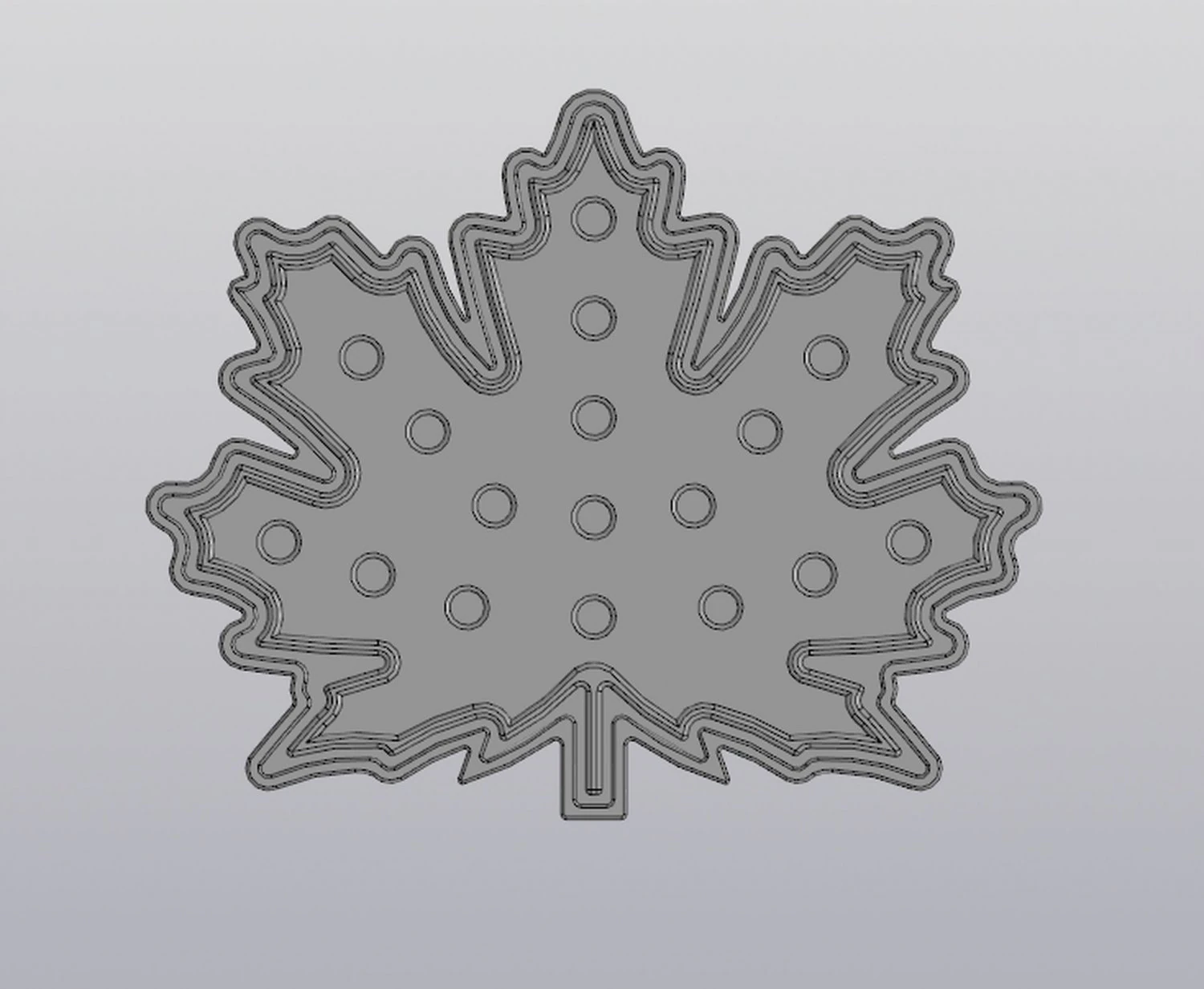 flowerpot maple leaf 3D Print Model .c4d .max .obj .3ds .fbx .stl .blend 