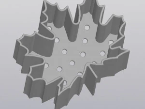 flowerpot maple leaf 3D Print Model