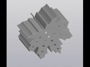 flowerpot maple leaf 3D Print Model