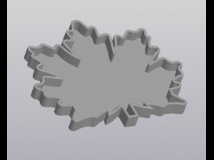 flowerpot maple leaf 3D Принт Модель