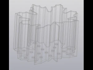 flowerpot maple leaf 3D Print Model