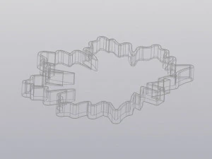 flowerpot maple leaf 3D Print Model