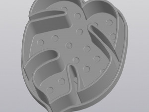 Flowerpot monstera leaf Modèles 3D en vedette