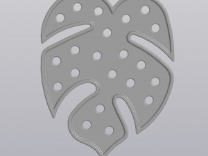 Flowerpot monstera leaf Modèles 3D en vedette
