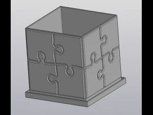 rozwiązana zagadka z doniczką Model do druku 3D