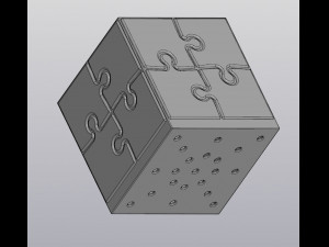 flowerpot solved puzzle 3D-printmodel