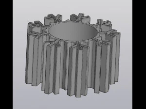 flowerpot snowflake 3D Print Model
