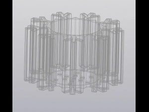 flowerpot snowflake 3D Print Model