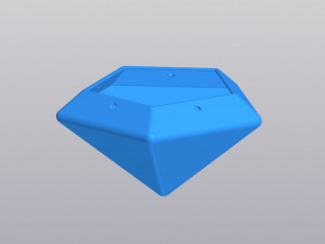 Hanging planter diamond Model Cetak 3D