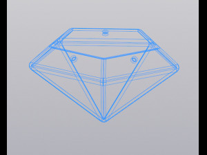 Hanging planter diamond 3D Print Model