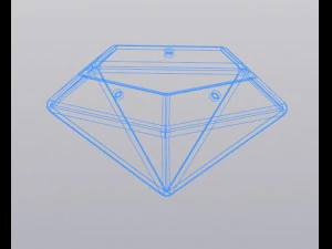 Hanging planter diamond 3D Print Model