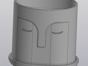 flowerpot idol Model Cetak 3D