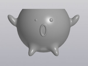 scared flowerpot 3D प्रिंट मॉडल