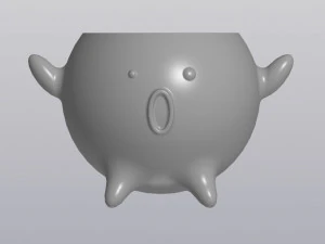 scared flowerpot 3D Print Model