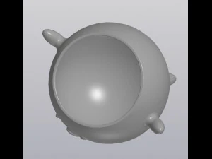 scared flowerpot 3D Print Model