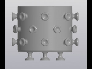 martian flowerpot Modelo de Impressão 3D