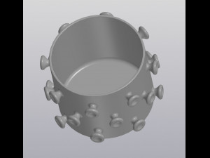 martian flowerpot Modelo de Impressão 3D