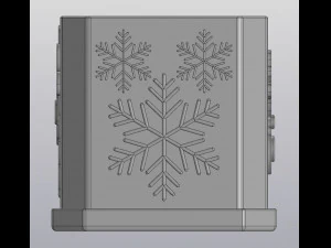 flowerpot winter holidays 3D Print Model