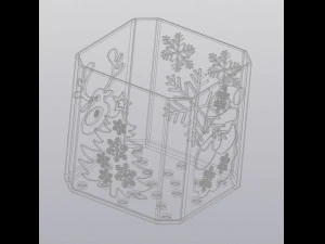 flowerpot winter holidays 3D Print Model