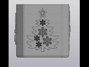flowerpot winter holidays 3D Print Model