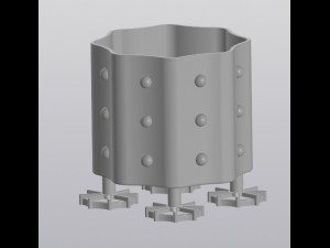 Alien flowerpot Modelo de impresión 3D