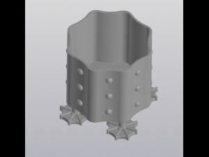 Alien flowerpot 3D 프린트 모델