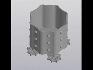 Alien flowerpot 3D Print Model