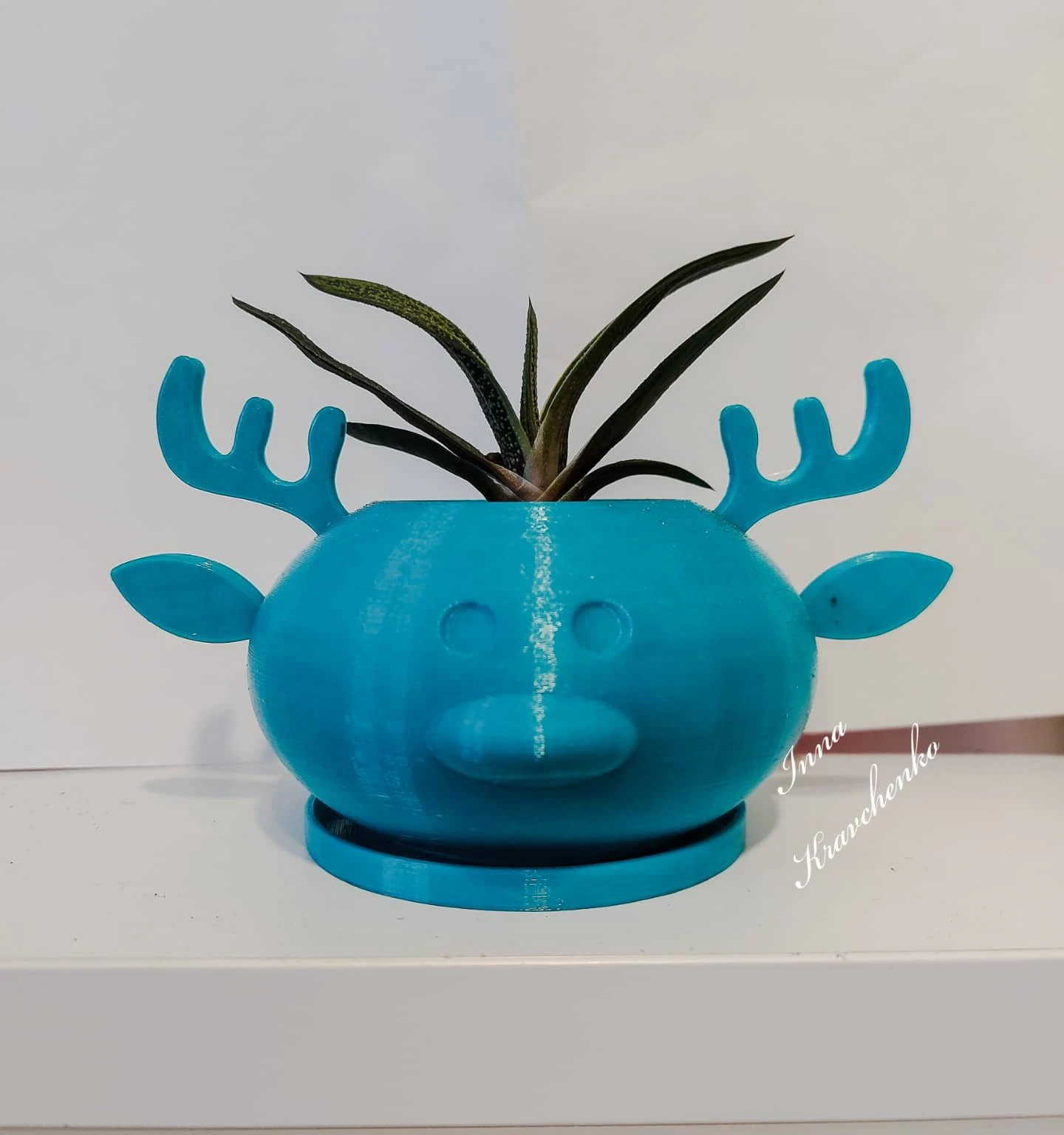 flowerpot deer 3D Print Model .c4d .max .obj .3ds .fbx .stl .blend