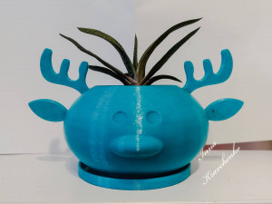 flowerpot deer 3D 프린트 모델