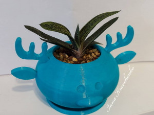 flowerpot deer Modèles 3D en vedette