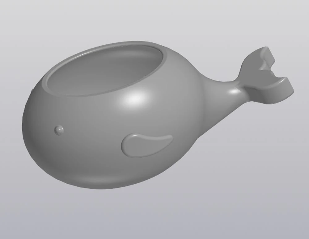 saksı balinası 3D Baskı Modeli .c4d .max .obj .3ds .fbx .stl .blend 