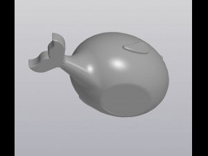 flowerpot whale 3D Print Model