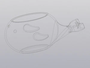 saksı balinası 3D Baskı Modeli