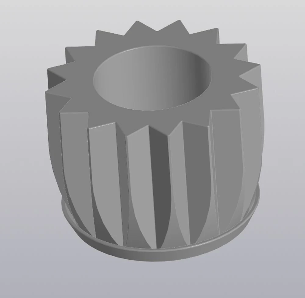 flowerpot little star 3D Print Model .c4d .max .obj .3ds .fbx .stl .blend
