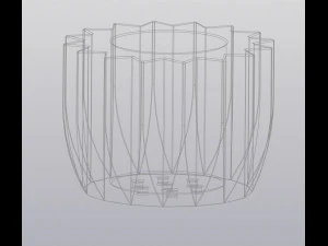flowerpot little star 3D Print Model