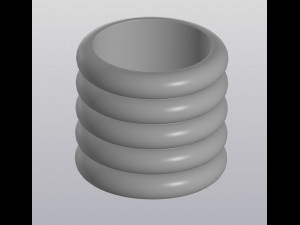 flowerpot round forms 3D-printmodel