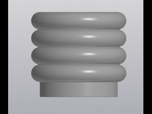 flowerpot round forms 3D-printmodel