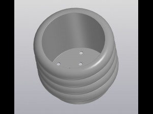 flowerpot round forms 3D-printmodel