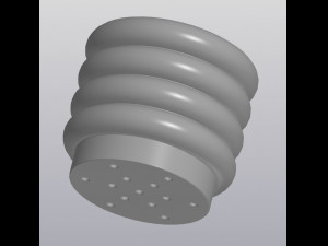 flowerpot round forms 3D-printmodel