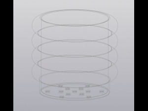 flowerpot round forms 3D-printmodel